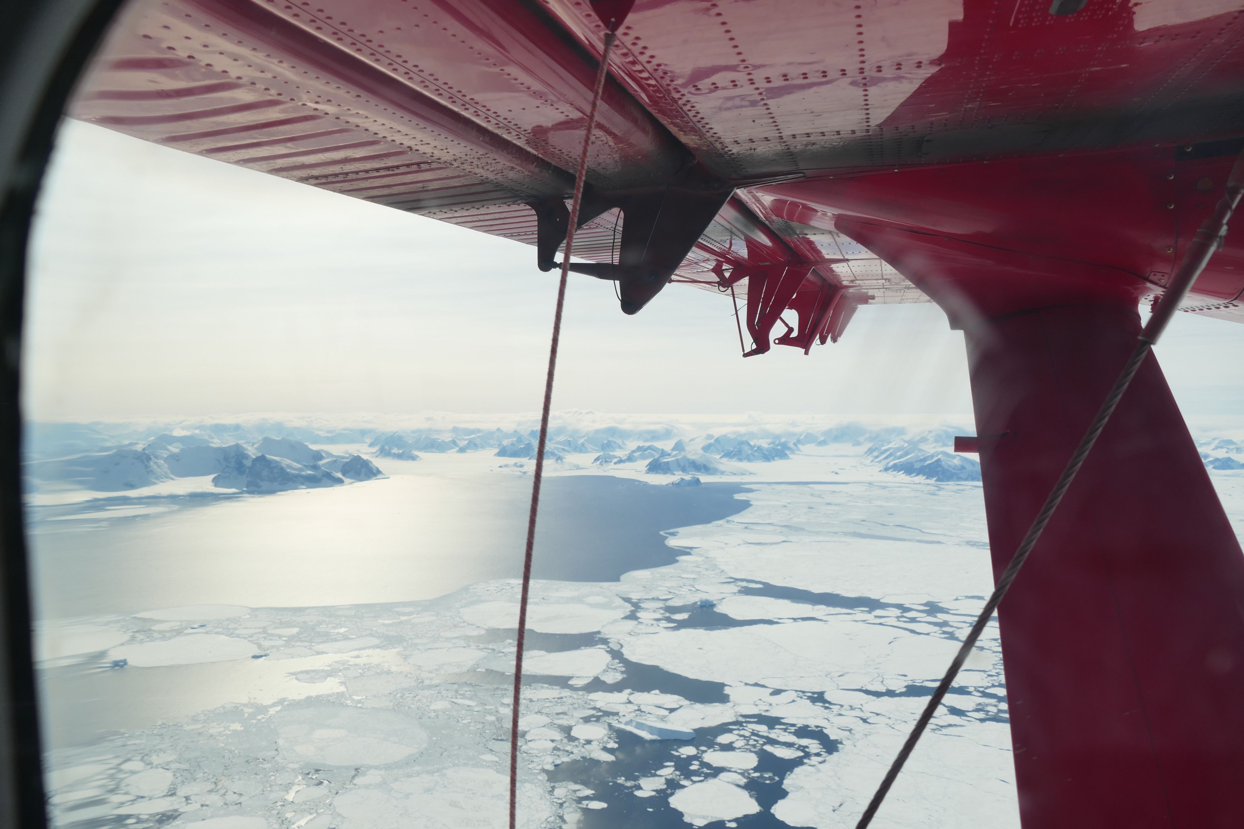 Sea and Ice from Twin Otter Plane