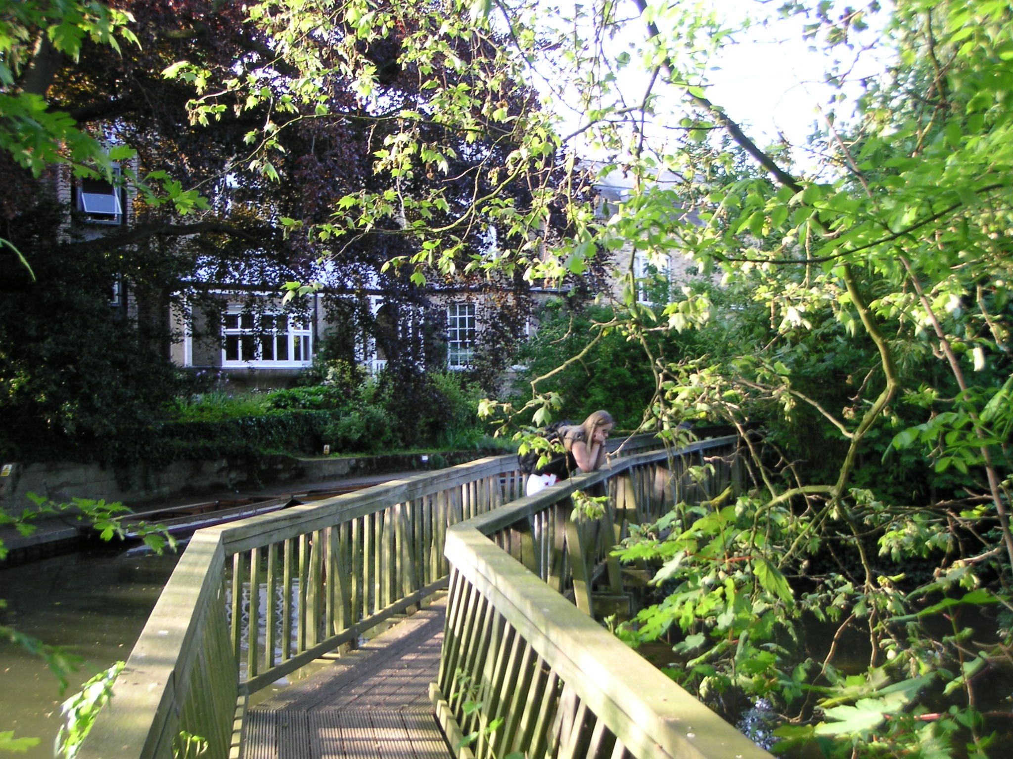 Darwin College bridge to the Island